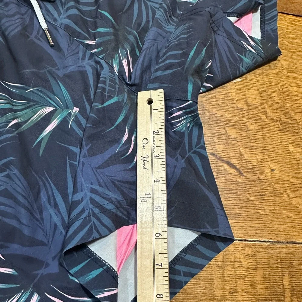 Maamgic Tropical Leaf Print‎ Men's Swim Trunks sz small